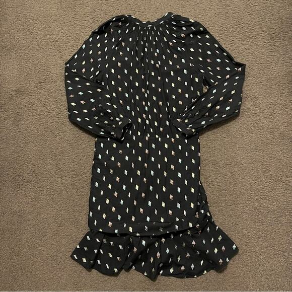 Veronica Beard Alia Metallic Long Sleeve Mini Dress - Picture 4 of 8